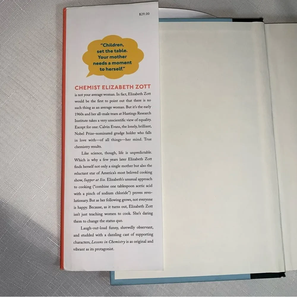 Lessons in Chemistry Book Bonnie Garmus Novel Best Seller Apple TV Show Reading